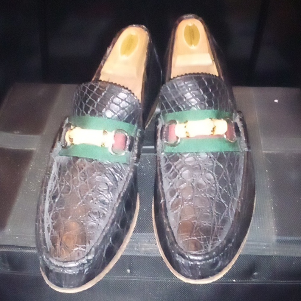 Gucci gator loafers